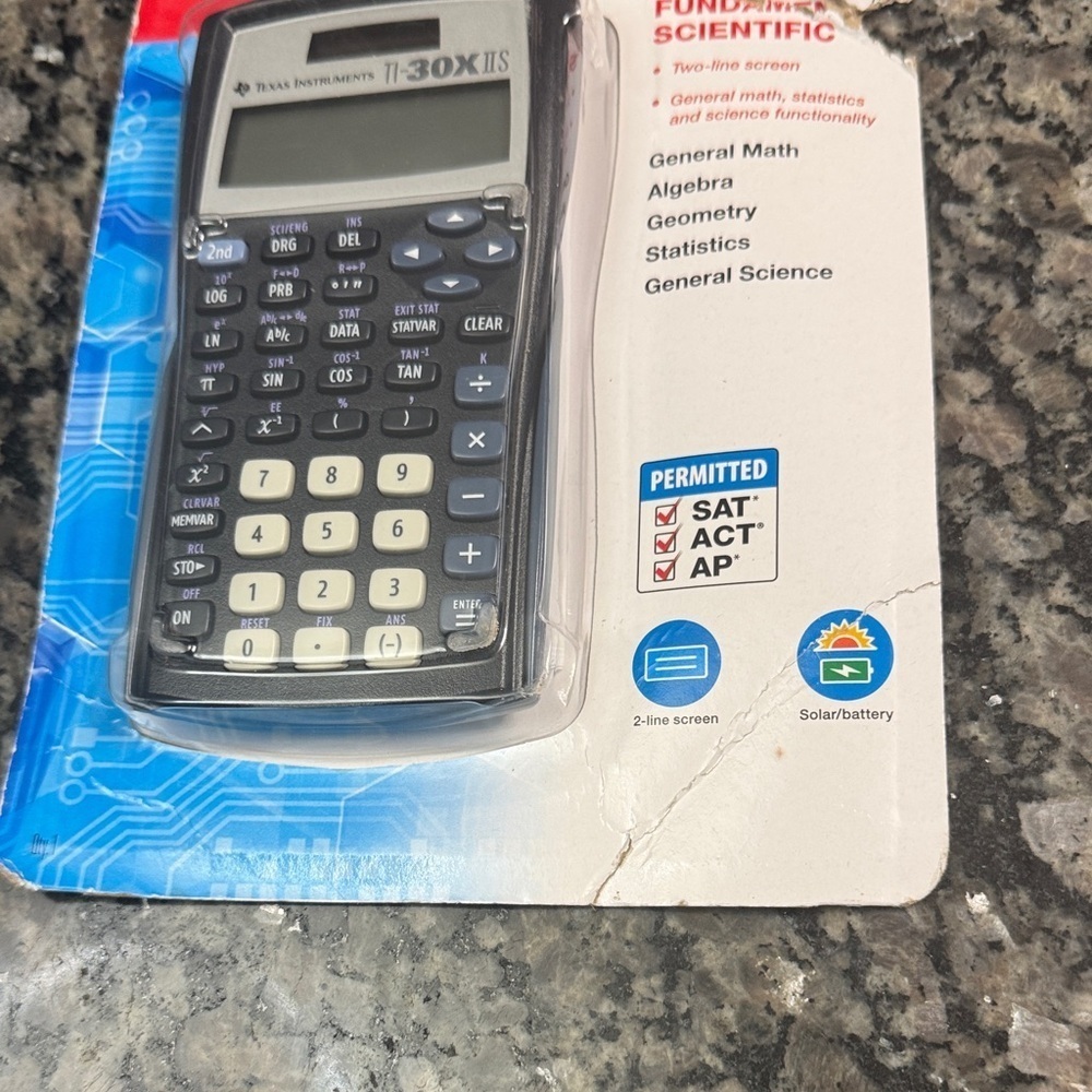 Texas Instruments TI-30XIIS Scientific Calculator - Gray and Blue - Picture 3 of 5